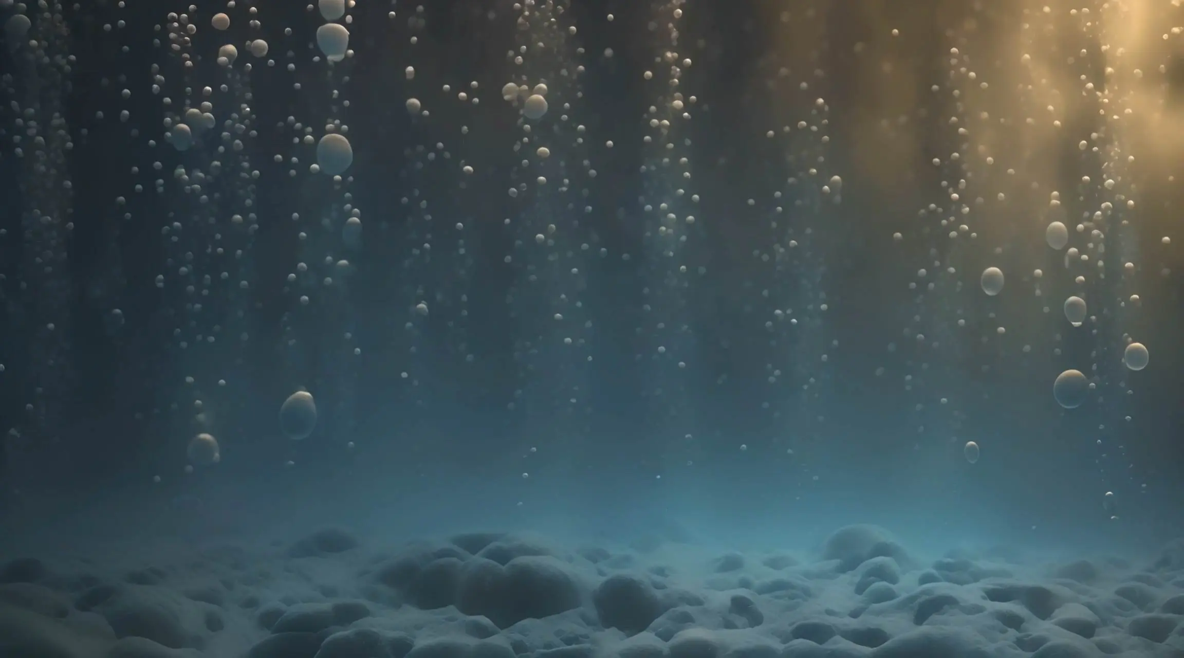 Bubbles underwater background